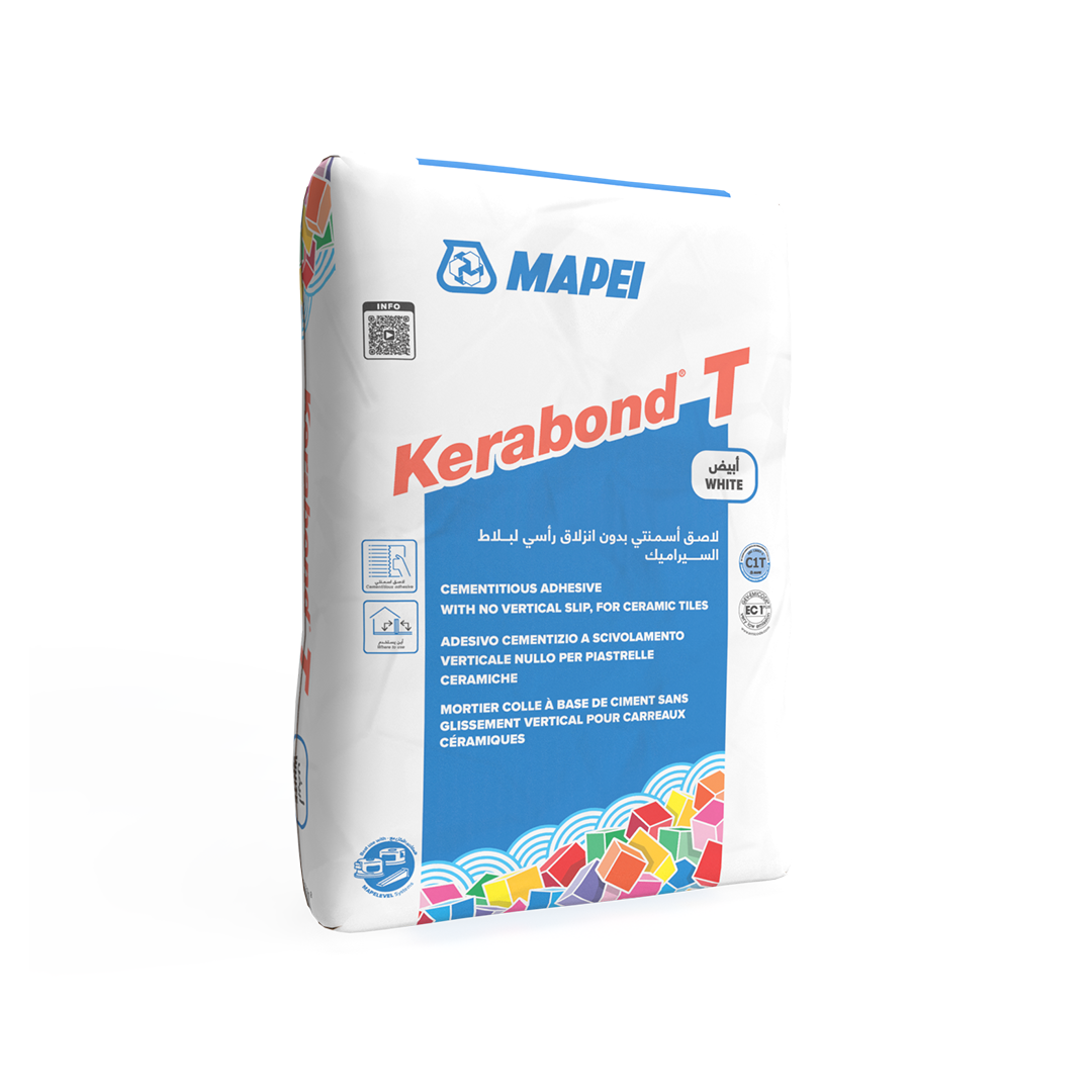 Mapei Kerabond T – مابي كيرا بوند تي لاصق أسمنتي للبلاط والموزاييك 25 كجم رمادي