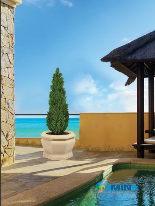 حوض نباتات ديكوري بولي إيثيلين عالي النقاء Octa- Classic Kanzi Botanics (High Pure Polyethylene)