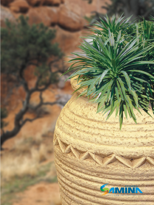 حوض زرع ديكوري بولي إيثيلين عالي النقاء Etno Classic Kanzi Botanics