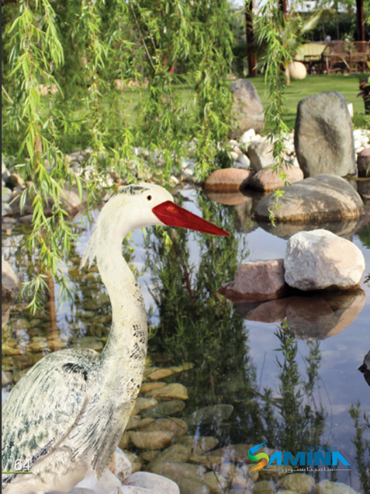 مجسم طائر ديكوري NORAS من Kanzi Botanics، قطعة فنية مميزة لتنسيق الحدائق والمساحات الخارجية، مثالي للمشاريع السكنية والسياحية.