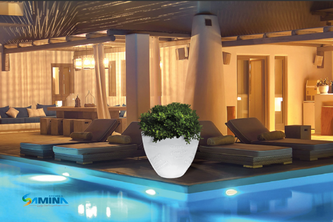 احواض نباتات مضيئه Wisdom Illuminato من Kenzi Botanics هو حوض ديكوري فاخر مصنوع من خامة
والتي توفر مزيجًا مثاليًا من المتانة، خفة الوزن، والعمر الافتراضي الطويل.