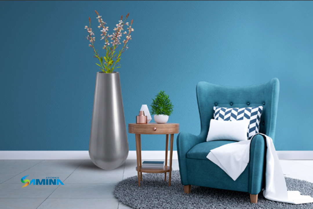 حوض نباتات ديكوري Bella Danza GRP من Kenzi Botanics مصنوع من فايبر جلاس مناسب للاستخدام الداخلي والخارجي ومقاوم للعوامل الجوية.