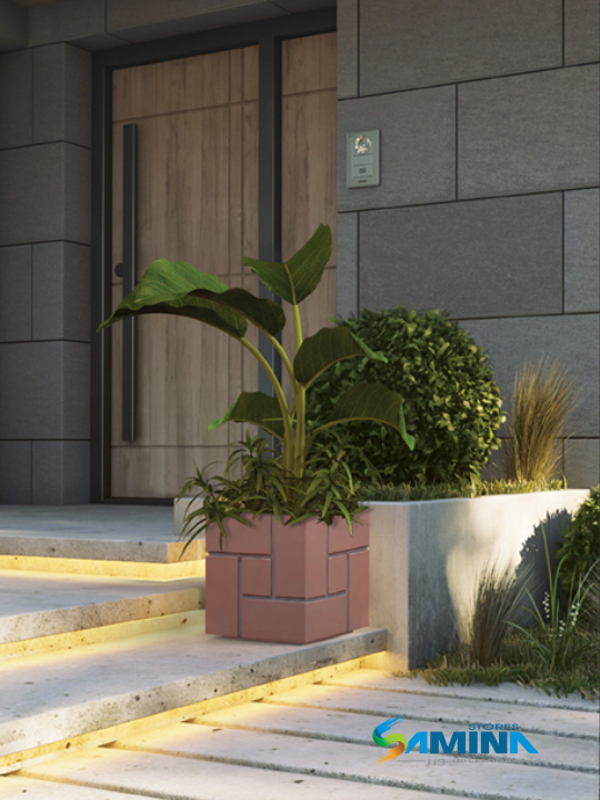 حوض نباتات ديكوري بولي إيثيلين عالي النقاء BLOCKS– Kenzi Botanics (High Pure Polyethylene)