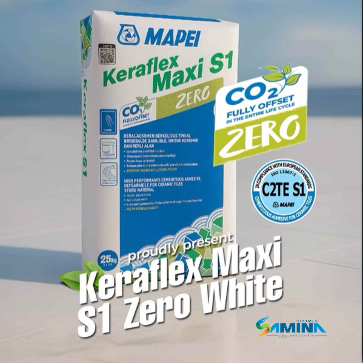 MAPEI Keraflex Maxi S1 Zero - لاصق البورسلين الأقوى عالي المرونة والأداء مابي كيرافليكس ماكسي س1 رمادي