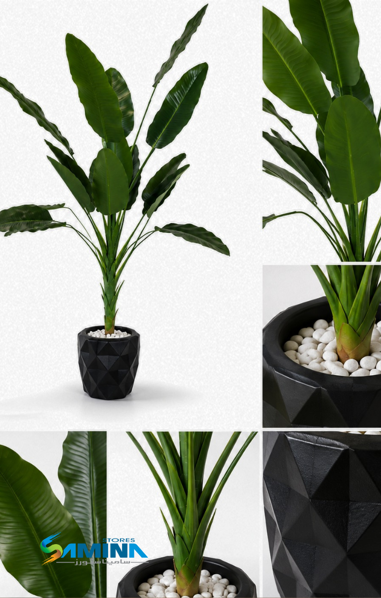 شجرة موز صناعية 16 ورقة – 210 سم - Artificial Banana Tree – 16 Leaves – 210 cm