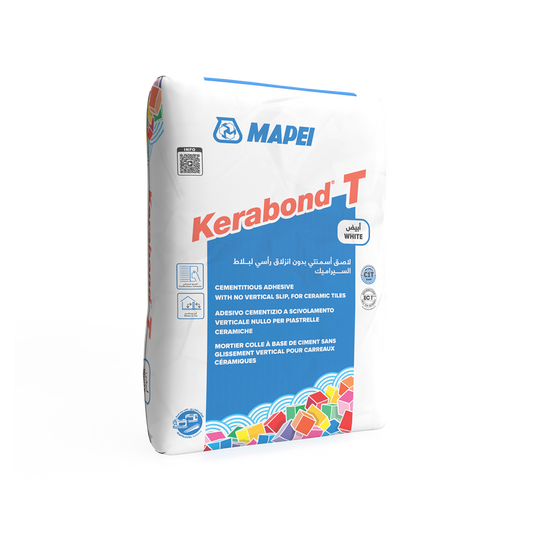 Mapei Kerabond T – مابي كيرا بوند تي لاصق أسمنتي للبلاط والموزاييك  25 كجم رمادي