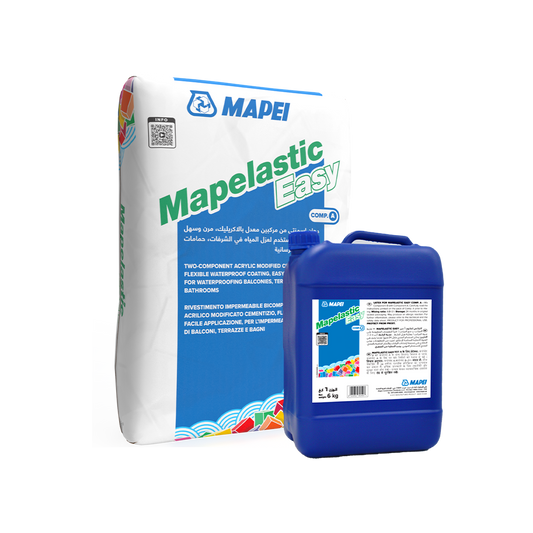 Mapei Mapelastic Easy – مابي لاستيك ايزي عزل أسمنتي مرن ثنائي المكونات 24 كجم