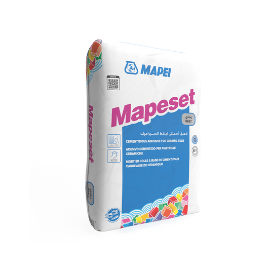 Mapei Mapeset – مابي مابيست لاصق أسمنتي للبلاط والموزاييك 25 كجم رمادي