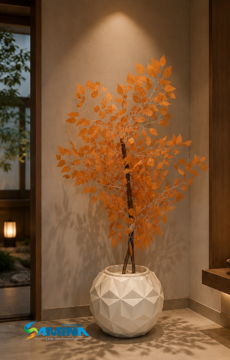 شجرة بنجامينا صناعية سيمون – 110 سم - Artificial  Ficus Benjamina Tree – 110 cm