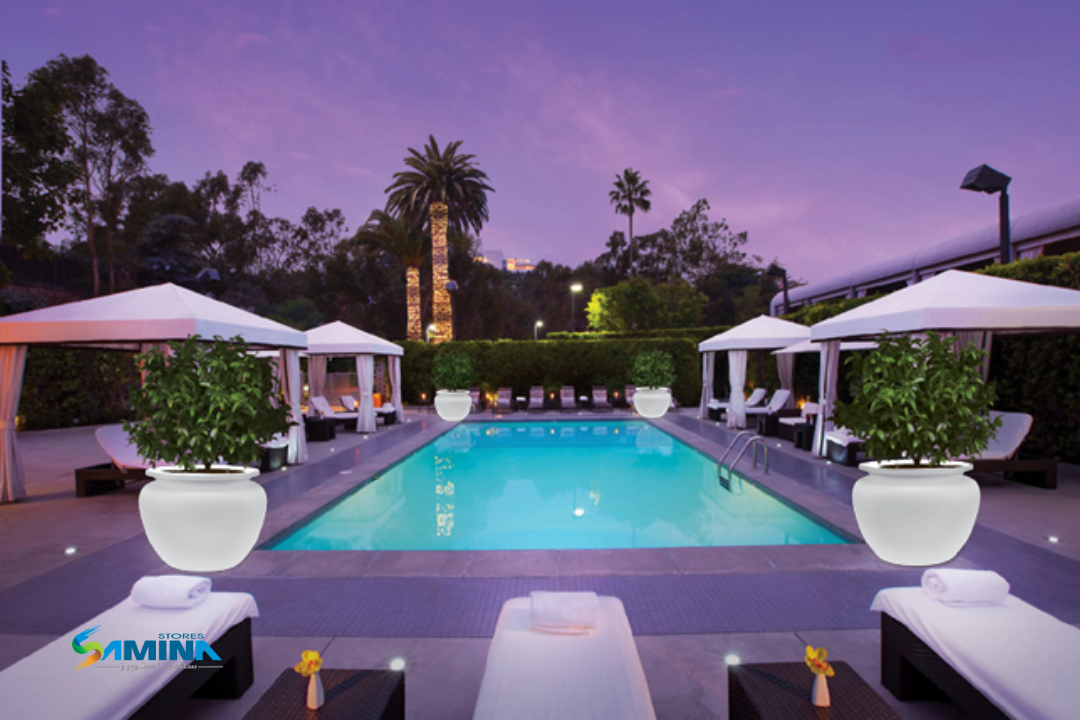 احواض نباتات  مضئ Gorda - Illuminata من Kenzi Botanics هو حوض ديكوري فاخر مصنوع من خامة
والتي توفر مزيجًا مثاليًا من المتانة، خفة الوزن، والعمر الافتراضي الطويل.