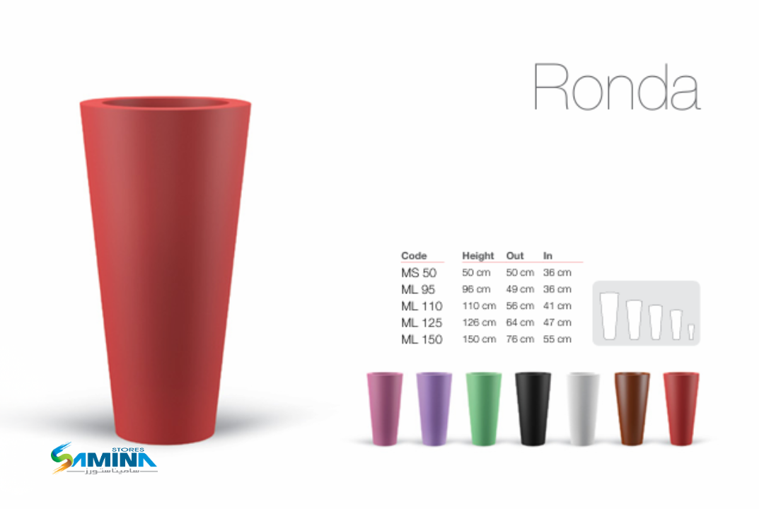 احواض نباتات Ronda  MODERN  من Kenzi Botanics هو حوض ديكوري فاخر مصنوع من خامة
، والتي توفر مزيجًا مثاليًا من المتانة، خفة الوزن، والعمر الافتراضي الطويل.