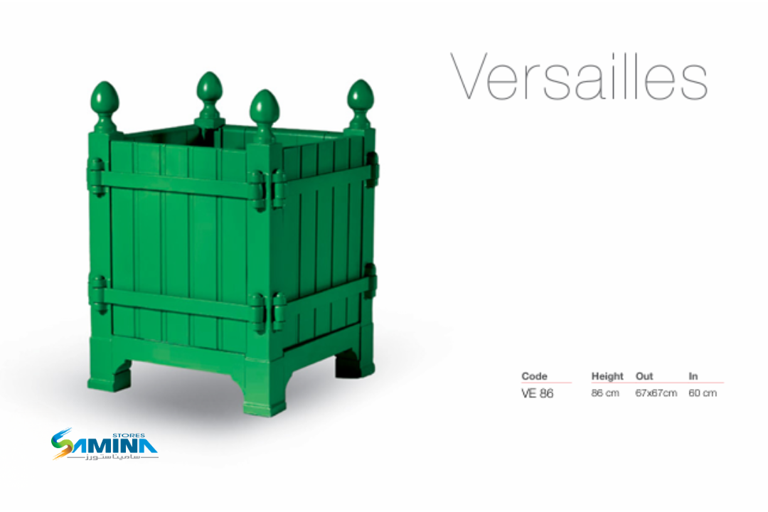 احواض نباتات ديكوري VERSAILLES GRP  من  Kenzi Botanics مصنوع من فايبر جلاس  مناسب للاستخدام الداخلي والخارجي ومقاوم للعوامل الجوية.