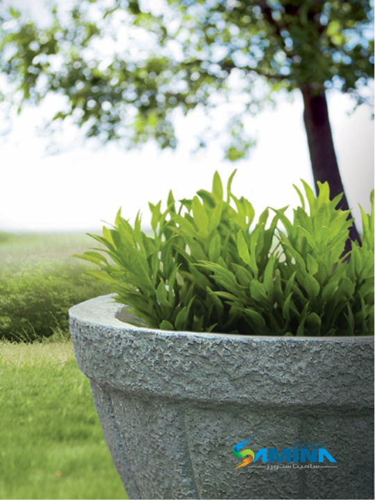 حوض نباتات ديكوري بولي إيثيلين عالي النقاء Vera Classic  Kanzi Botanics