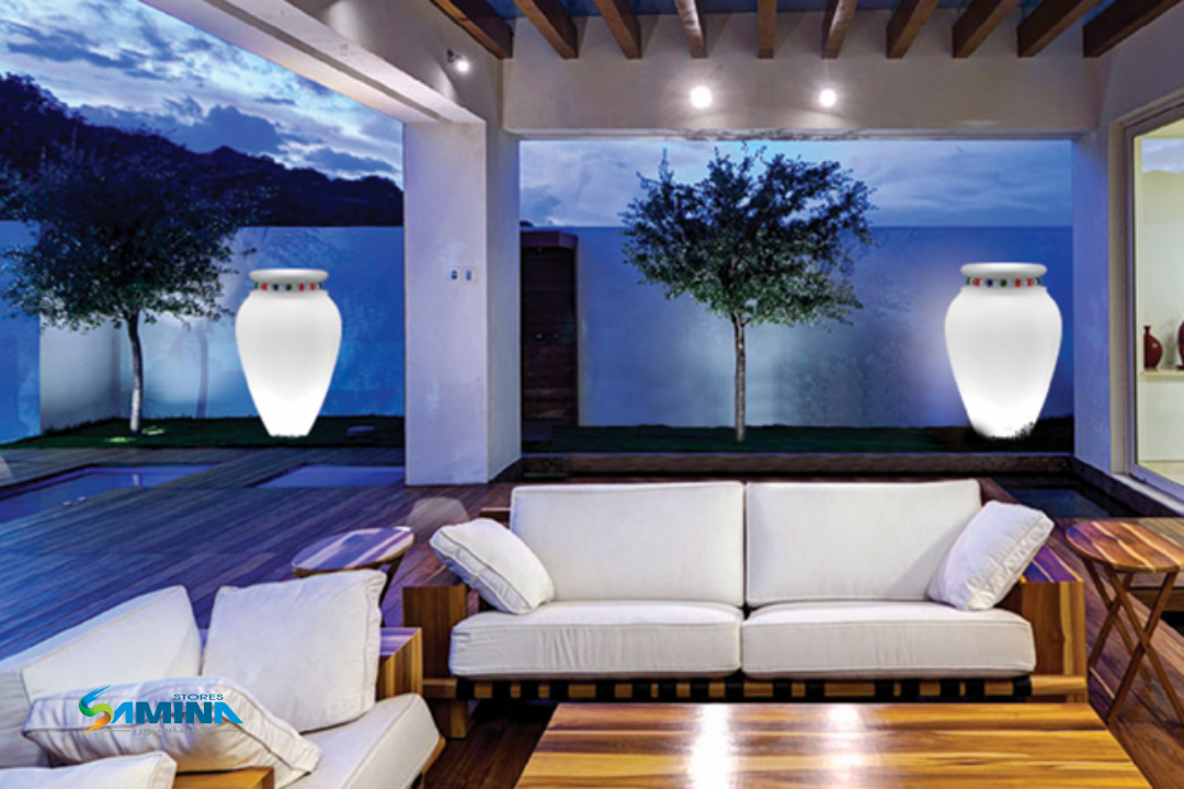 احواض نباتات  مضئ Linda - Illuminata من Kenzi Botanics هو حوض ديكوري فاخر مصنوع من خامة
والتي توفر مزيجًا مثاليًا من المتانة، خفة الوزن، والعمر الافتراضي الطويل.