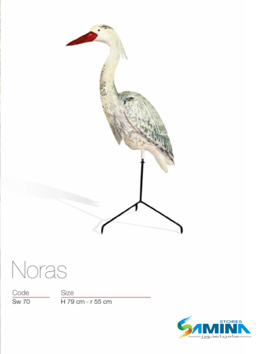 مجسم طائر ديكوري NORAS – قطعة فنية لتنسيق الحدائق والمساحات الخارجية Kanzi Botanics