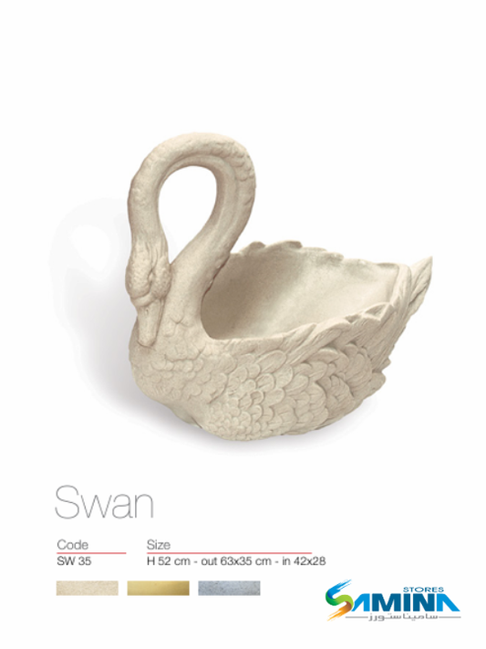 حوض نباتات ديكوري SWAN على شكل بجعة – قطعة فنية لتنسيق الحدائق | Kenzi Botanics