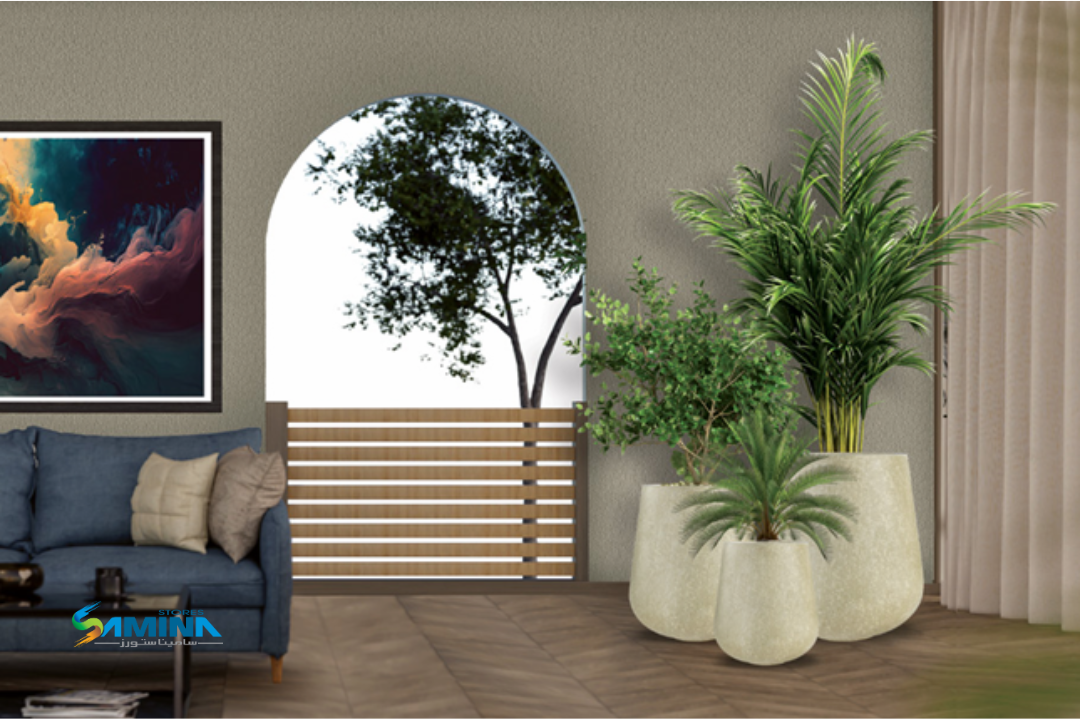 حوض نباتات ديكوري TERRA  GRP من Kenzi Botanics مصنوع من فايبر جلاس  مناسب للاستخدام الداخلي والخارجي ومقاوم للعوامل الجوية.