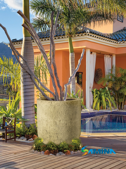 حوض نباتات ديكوري بولي إيثيلين عالي النقاء Massiva – Kenzi Botanics (High Pure Polyethylene)