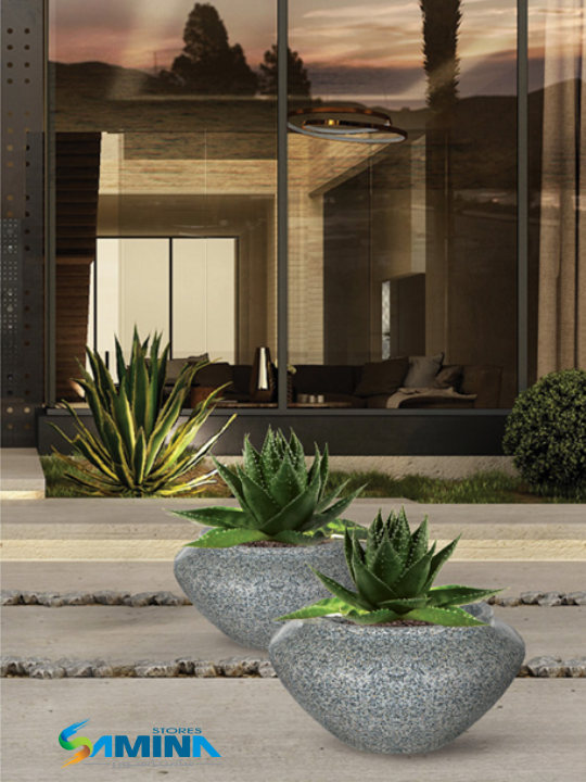 حوض نباتات ديكوري بولي إيثيلين عالي النقاءل GIRATIO– Kenzi Botanics (High Pure Polyethylene)