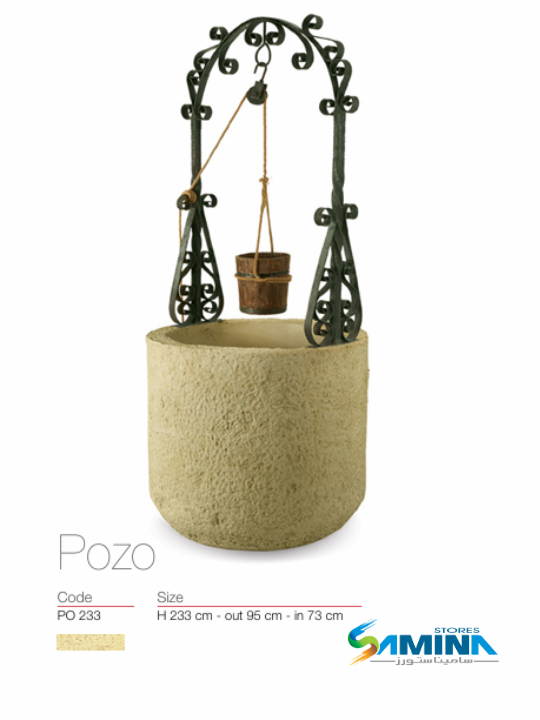 POZO من Kenzi Botanics هو مجسم ديكوري مستوحى من شكل بئر المياه التقليدي، تم تصميمه ليكون عنصرًا جماليًا مميزًا يضفي طابعًا تراثيًا وفنيًا على المساحات الخارجية والداخلية.