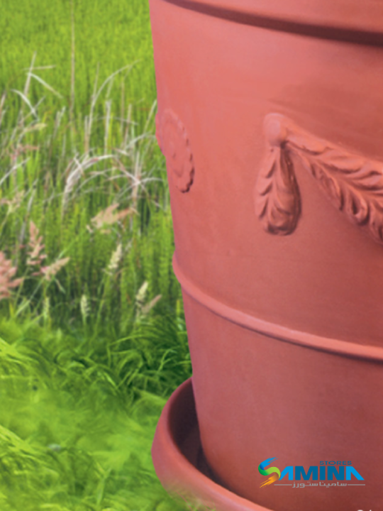 حوض نباتات ديكوري Circular Plates من Kenzi Botanics، مناسب للاستخدام الداخلي والخارجي ومقاوم للعوامل الجوية.