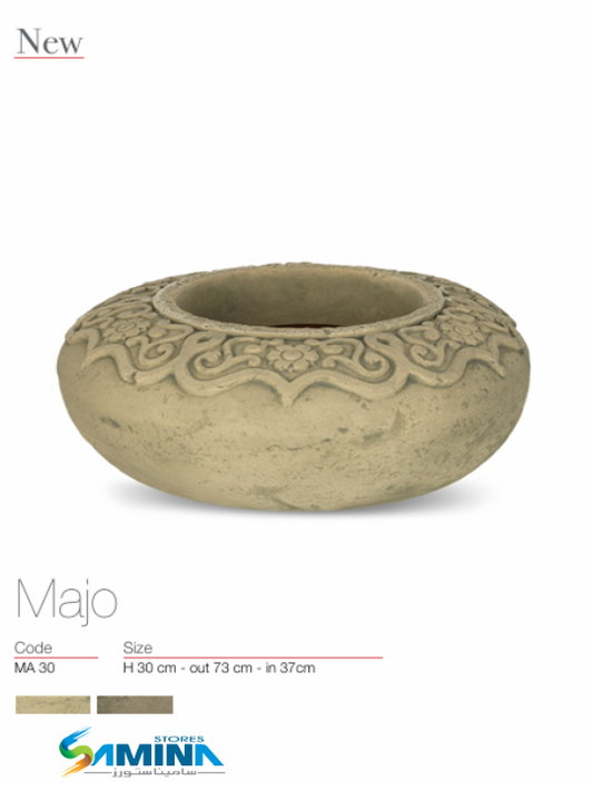 حوض نباتات ديكوري بولي إيثيلين عالي النقاء MAJO – Kenzi Botanics (High Pure Polyethylene)