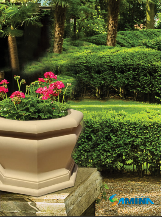 حوض نباتات ديكوري POLYGON PLATES من Kenzi Botanics مناسب للاستخدام الداخلي والخارجي ومقاوم للعوامل الجوية.