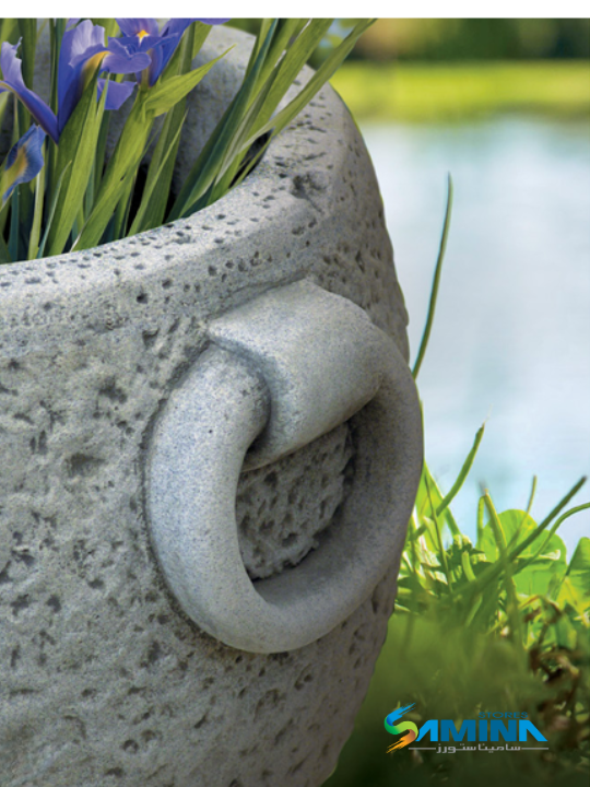 حوض نباتات ديكوري من Romanita  Kenzi Botanics مصنوع من بولي إيثيلين عالي النقاء، مناسب للاستخدام الداخلي والخارجي ومقاوم للعوامل الجوية.