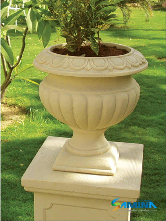 حوض نباتات ديكوري SAMO Classic من Kenzi Botanics، مناسب للاستخدام الداخلي والخارجي ومقاوم للعوامل الجوية.