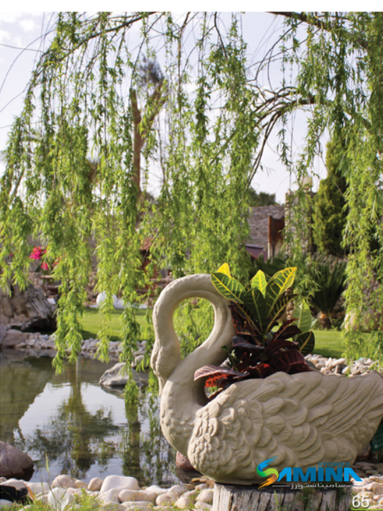 Swan Decorative Planter | Artistic Garden Pot – Kenzi Botanics