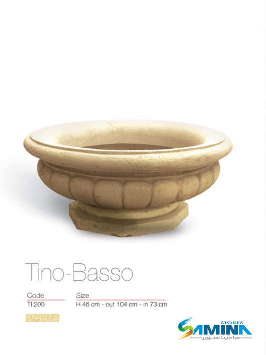  حوض نباتات ديكوري بولي إيثيلين عالي النقاء Tino Basso Kenzi Botanics