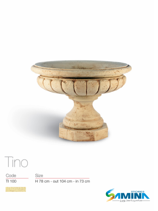 حوض نباتات ديكوري بولي إيثيلين عالي النقاء Tino Classic Kenzi Botanics