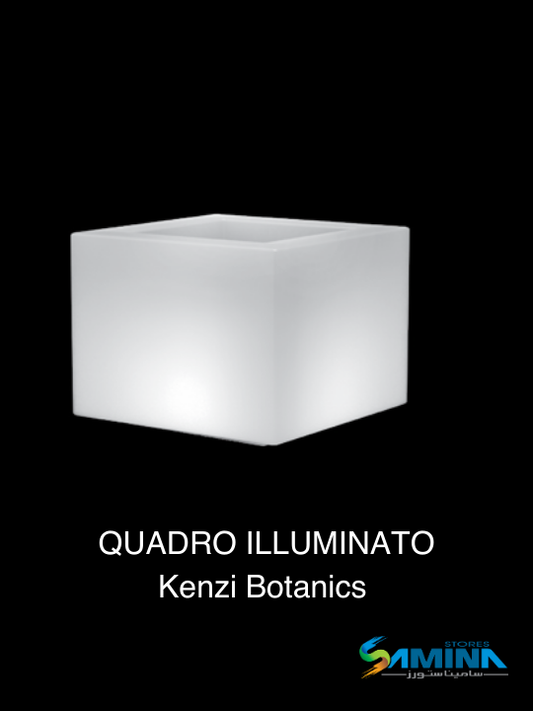 احواض نباتات  مضئ  Quadro  Illuminato من Kenzi Botanics هو حوض ديكوري فاخر مصنوع من خامة
والتي توفر مزيجًا مثاليًا من المتانة، خفة الوزن، والعمر الافتراضي الطويل.