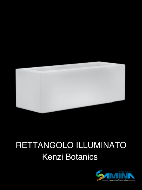 احواض نباتات  مضئ Rettangolo Illuminato من Kenzi Botanics هو حوض ديكوري فاخر مصنوع من خامة
والتي توفر مزيجًا مثاليًا من المتانة، خفة الوزن، والعمر الافتراضي الطويل.