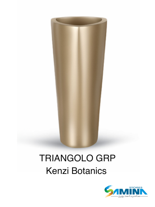 احواض نباتات ديكوري  TRIANGOLO GRP  من  Kenzi Botanics مصنوع من فايبر جلاس  مناسب للاستخدام الداخلي والخارجي ومقاوم للعوامل الجوية.