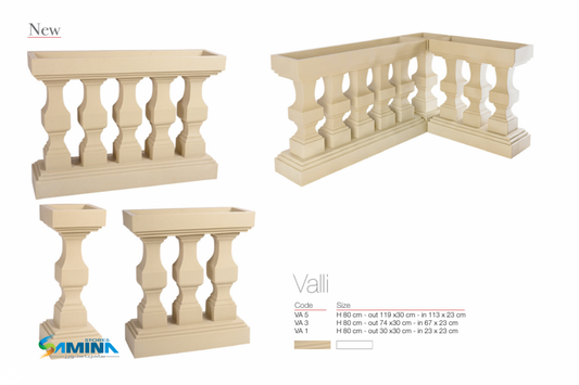  Kenzi Botanics CLASSIC VALLI decorative planter made from high pure polyethylene for indoor and outdoor use